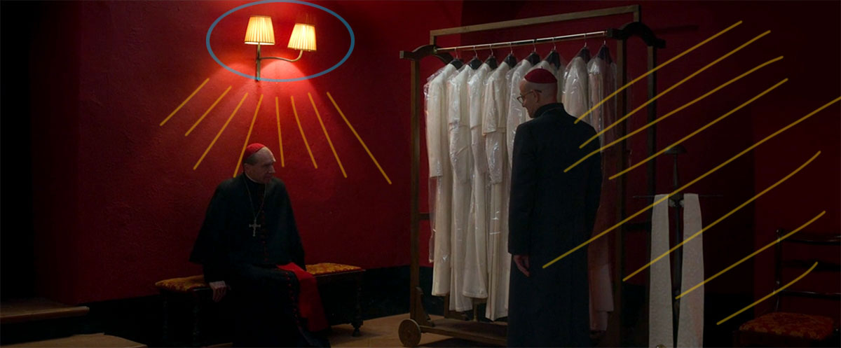 Conclave (2024), Chiaroscuro Lighting