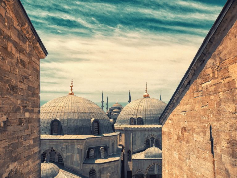 View of Blue Mosque from the upper window of Hagia Sophia, Istanbul Photo Tours