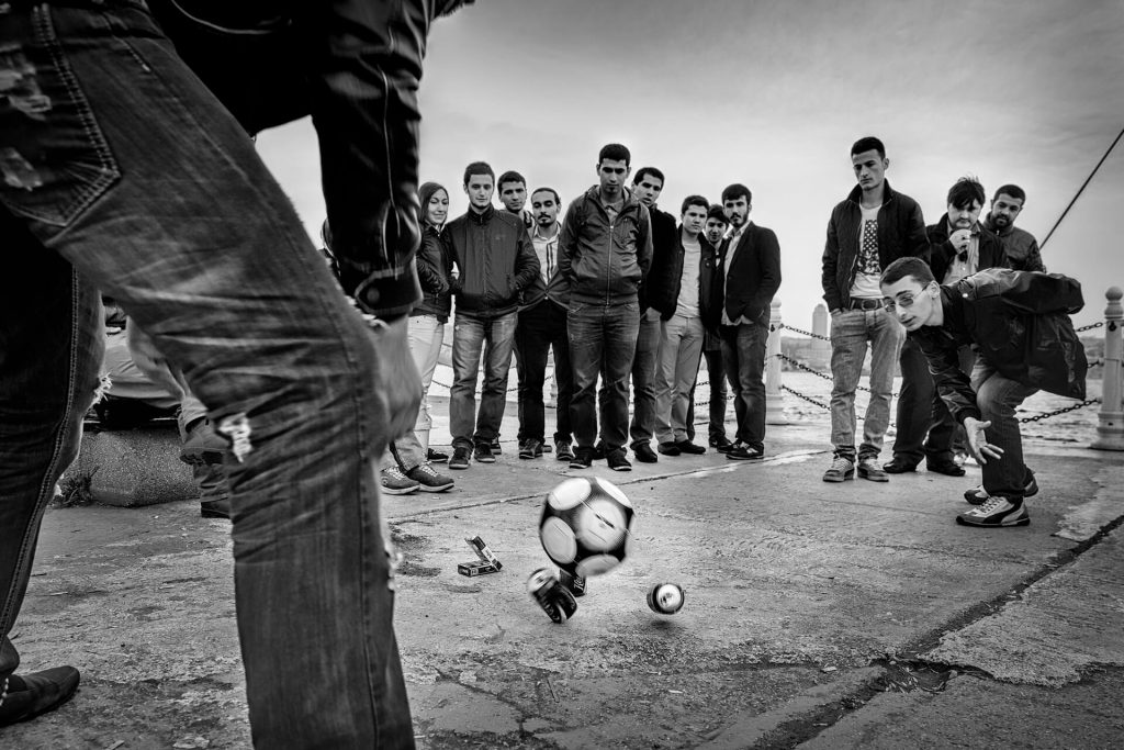 A well-know street game played in Üsküdar district, Istanbul Photo Tours
